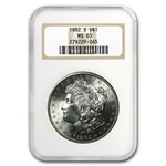 1878-1904 Morgan Dollars MS-65 NGC (10 Different Dates/Mints)