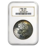 1878-1904 Morgan Dollars MS-65 NGC (10 Different Dates/Mints)