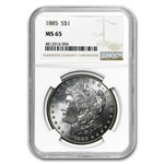 1878-1904 Morgan Dollars MS-65 NGC (20 Different Dates/Mints)