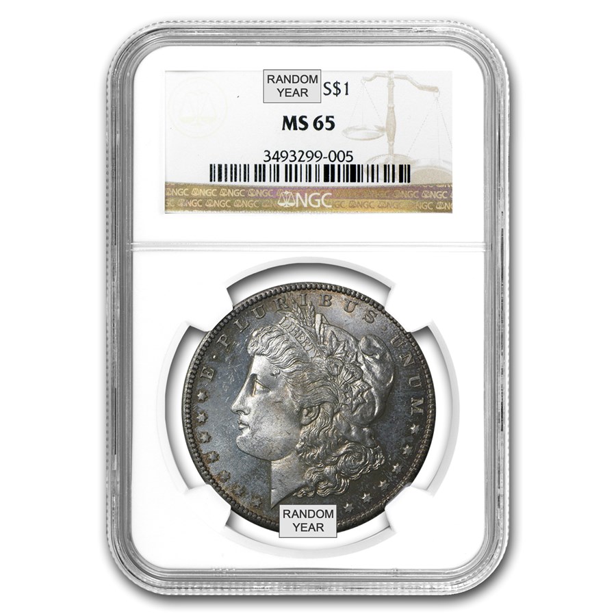 1878-1904 Morgan Dollars MS-65 NGC (Toned Obv/Rev or Both)