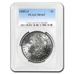 1878-1904 Morgan Dollars MS-65 PCGS (5 Different Dates/Mints)