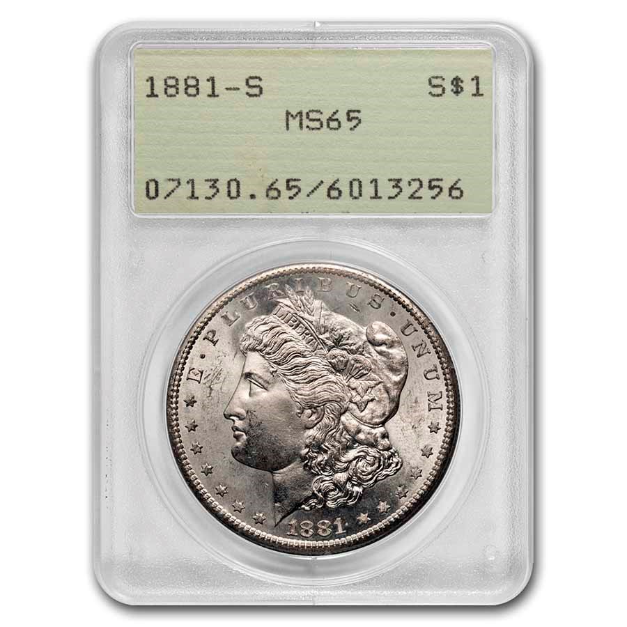 Buy 1878-1904 Morgan Dollars MS-65 PCGS (Old Rattler Holders) | APMEX