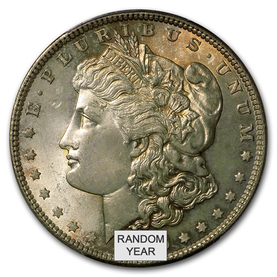 Buy 1878-1904 Morgan Dollars MS-65 PCGS (Toned, Obv/Rev) | APMEX