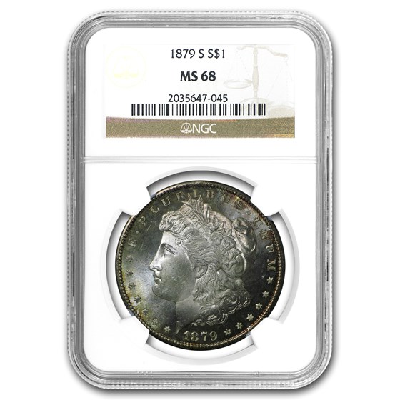 1878-1904 Morgan Dollars MS-68 NGC