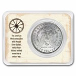 1878-1904 Morgan Silver Dollar Boot & Hat Card BU