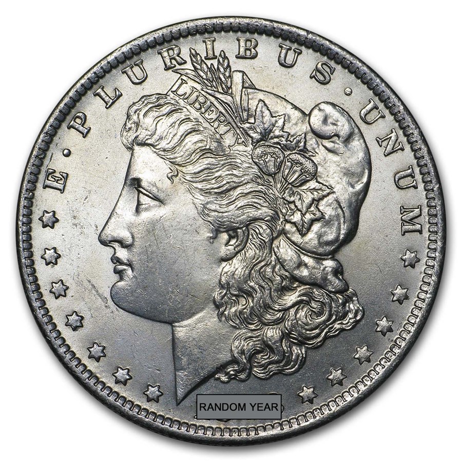 1878-1904 Morgan Silver Dollar BU (Cleaned, Random Year)