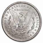 1878-1904 Morgan Silver Dollar BU - w/Christmas Tree Card