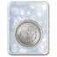1878-1904 Morgan Silver Dollar BU - w/Christmas Tree Card