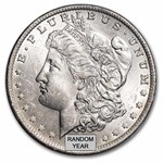 1878-1904 Morgan Silver Dollar BU - w/Christmas Tree Card