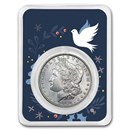 1878-1904 Morgan Silver Dollar BU - w/Dove of Peace Card