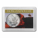 1878-1904 Morgan Silver Dollar BU - w/Harris Holder, Southwest