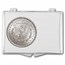 1878-1904 Morgan Silver Dollar BU - w/Snap-Lock, Cowboy Design