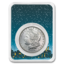 1878-1904 Morgan Silver Dollar Snowy Scene Card BU (Random Year) 1878-1904 Morgan Silver Dollar Snowy Scene Card BU (Random Year)