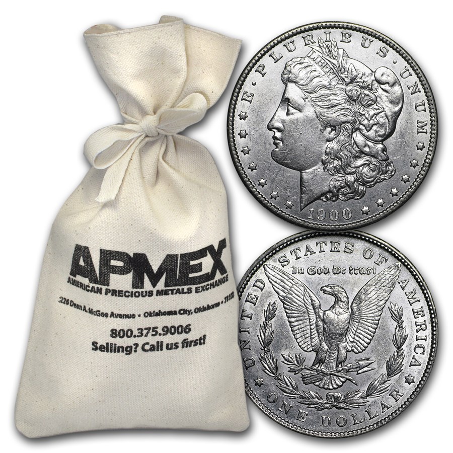 Buy 18781904 Silver Dollars 100Coin Bag AU (Cleaned) APMEX