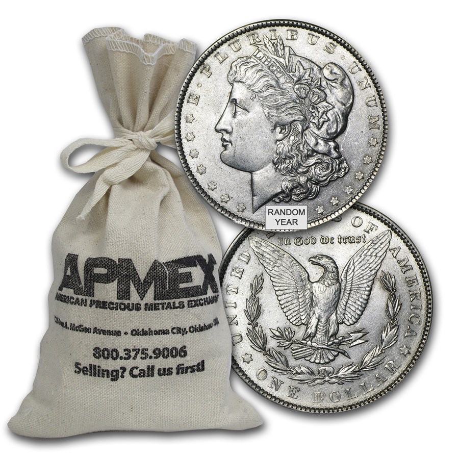 Buy 18781904 Silver Dollars 100Coin Bag AU APMEX