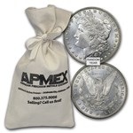 1878-1904 Morgan Silver Dollars 100-Coin Bag BU