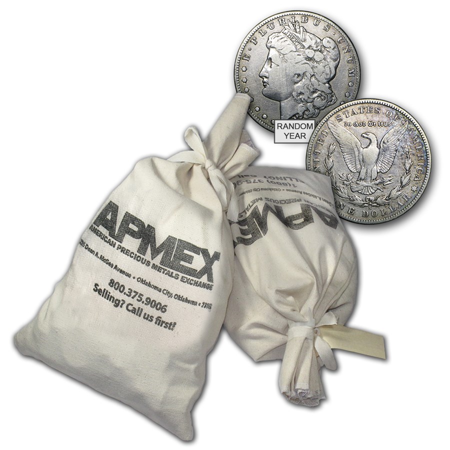 Buy 18781904 Silver Dollars 1000Coin Bag VGVF APMEX
