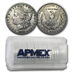 1878-1904 Morgan Silver Dollars 20-Count Roll VG-VF (Cleaned)