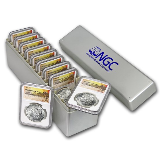 1878-1904 Stage Coach Dollar BU NGC (10 Different Dates/Mints) 1878-1904 Stage Coach Dollar BU NGC (10 Different Dates/Mints)