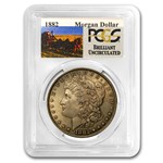 1878-1904 Stage Coach Morgan Dollar BU PCGS (Toned, Random)