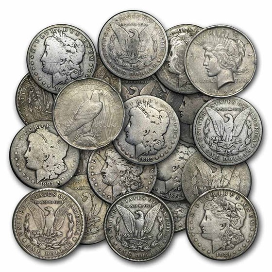 1878-1935 Silver Dollar Cull-VG (Mixed, Random Year) - Wholesale