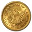 1878 $2.50 Liberty Gold Quarter Eagle MS-62 PCGS