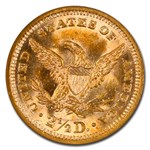 1878 $2.50 Liberty Gold Quarter Eagle MS-63 NGC
