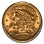 1878 $2.50 Liberty Gold Quarter Eagle MS-64 PCGS