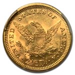 1878 $2.50 Liberty Gold Quarter Eagle MS-64 PCGS