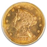1878 $2.50 Liberty Gold Quarter Eagle MS-66 PCGS