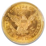 1878 $2.50 Liberty Gold Quarter Eagle MS-66 PCGS