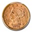1878 $2.50 Liberty Quarter Eagle MS-65 PCGS