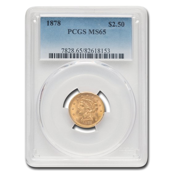 1878 $2.50 Liberty Quarter Eagle MS-65 PCGS 1878 $2.50 Liberty Quarter Eagle MS-65 PCGS