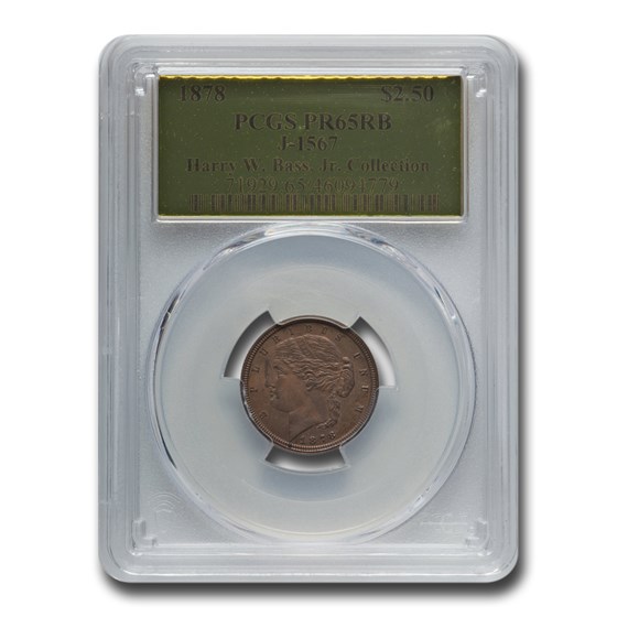 1878 $2.50 Pattern Quarter Eagle PR-65 PCGS (Red/Brown, J-1567) 1878 $2.50 Pattern Quarter Eagle PR-65 PCGS (Red/Brown, J-1567)