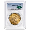 1878 $20 Liberty Gold Double Eagle AU-58 PCGS