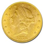 1878 $20 Liberty Gold Double Eagle MS-60 PCGS CAC (DDR)
