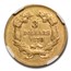 1878 $3 Gold Princess AU-53 NGC