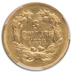 1878 $3 Gold Princess AU-53 PCGS