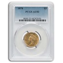 1878 $3 Gold Princess AU-53 PCGS