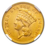 1878 $3 Gold Princess AU-55 NGC
