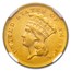 1878 $3 Gold Princess AU-55 NGC