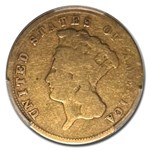 1878 $3 Gold Princess Good-4 PCGS