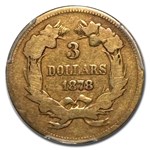 1878 $3 Gold Princess Good-4 PCGS