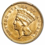 1878 $3 Gold Princess MS-61 PCGS