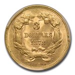 1878 $3 Gold Princess MS-62+ PCGS