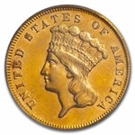 1878 $3 Gold Princess MS-62 PCGS