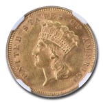 1878 $3 Gold Princess MS-63 NGC