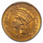 1878 $3 Gold Princess MS-63 PCGS