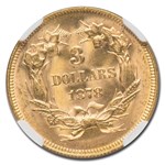 1878 $3 Gold Princess MS-64 NGC
