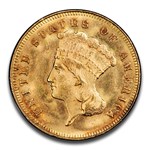 1878 $3 Gold Princess MS-64+ PCGS CAC
